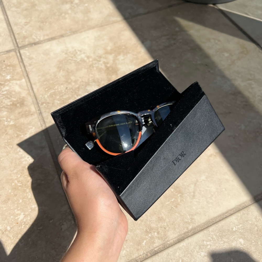 Christian Dior tortoise half round sunglasses - Picture 6 of 6